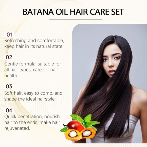 Batana Oil Hair Care Kit - Deep Conditioning Serum, Nourishing Shampoo - Picture 11 of 11